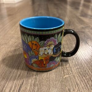 Laurel Burch Wine Things Unlimited Canine Clan Dogs Mug Vintage 2004
